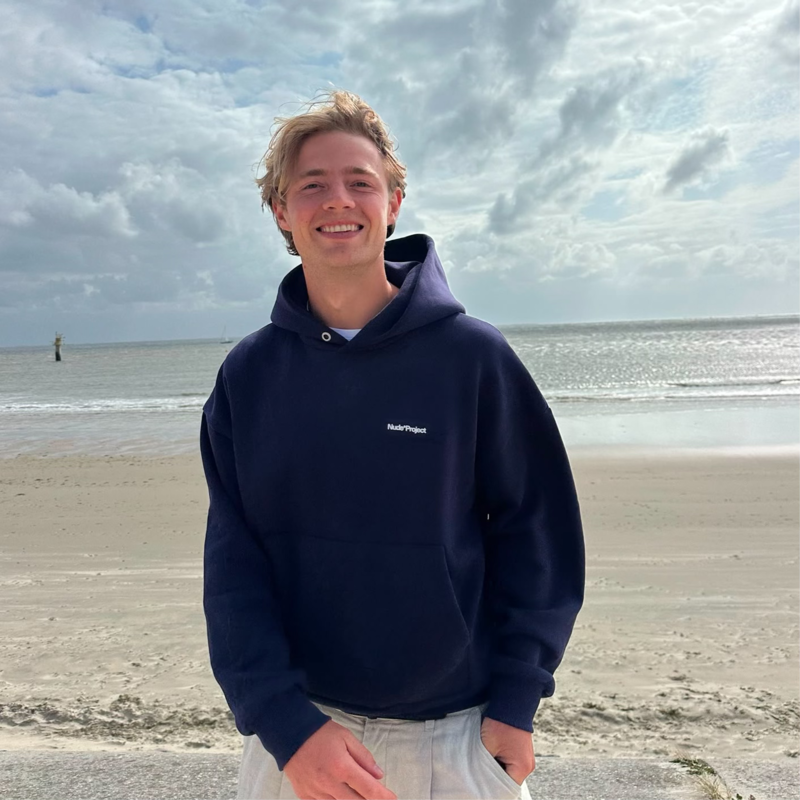 Nic Iburg am Strand auf Borkum